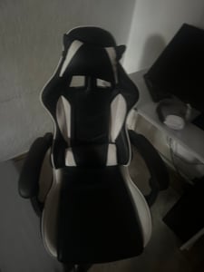 Delman Bürostuhl Gaming Stuhl Massage Gaming Sessel Ergonomischer Gamer Stuhl mit Fußstütze Kopfstütze Gaming Chair Drehsessel 02-0042 Grün Kunden-Foto 1