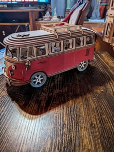 Puzzle 3D in legno dell'auto Volkswagen VW T1 Foto del cliente 1