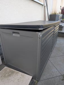 Gartenbox - Kissenbox - Auflagenbox - Truhe mit Deckel 190 L Aufbewahrungsbox Kunden-Foto 6