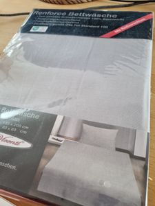 Bettwäsche Set Baumwolle Schwarz Renforce 155x200 cm 100% Baumwolle mit Reißverschluss Uni Kunden-Foto 2