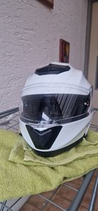 VINZ Santos Klapphelm mit Sonnenblende | ECE 22.06 & PINLOCK vorbereitet | Motorrad Helm Integralhelm | Motorradhelm Klappbar | In Gr. XS-XXL | Erhältlich in verschiedenen Farben - Weiß | M (57 - 58 cm) Kunden-Foto 1