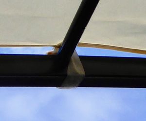 Ersatzdach für Anbau-Pavillon MANTOVA 3x2,5 Meter, ecru Kunden-Foto 3