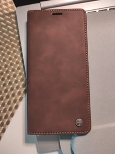 Handy Hülle für Xiaomi Redmi Note 10 Pro Klapphülle Bookcase Flip Cover Handy Tasche Etui Farbe: Dunkelbraun Kunden-Foto 2
