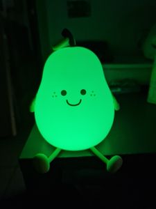 LED Nachtlicht, Silikon Birne Touch Nachtlampe USB-Aufladbar mit Timer, 7 Farbe dimmbar süßes Schlaflicht Kinderzimmer tragbare Schlafhilfe Stilllicht, Kinder Geschenk Kunden-Foto 3