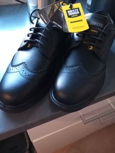 Safety Jogger Sicherheitsschuh S3 Manager, eleganter Arbeitsschuh aus Leder, schwarz, Gr. 43 Kunden-Foto 1