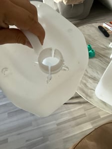 Mobiles Waschtisch Waschstation Littlewhite mit Batterie betriebenen Wasserhahn Weiß Kunden-Foto 4