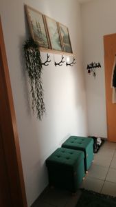 SONGMICS Sedací taburet, 37L, skládací sedací truhla, úložný box, světle šedá barva Fotografie od zákazníka č. 2