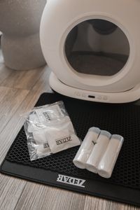 Zedar K1200 - Automatische Katzentoilette - Selbstreinigende Katzentoilette - Inkl. App - Mit Katzenstreumatte und 3 Rollen Auffangbeutel - 82L XXL Kunden-Foto 2