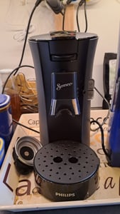 Philips Senseo® Select Kaffee Pad Maschine, 3 Kaffeespezialitäten, Crema Plus, Anthrazit (CSA230/50) Kunden-Foto 1