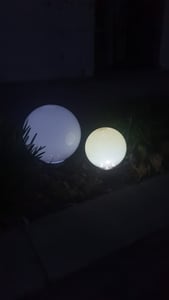 Solarkugelleuchte 30 cm Kunden-Foto 3