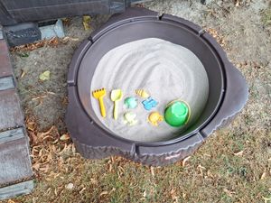 Little Tikes Woodland Sand Pit, 984,3 mm, 1098,6 mm, Braun, Sandkasten Kunden-Foto 2