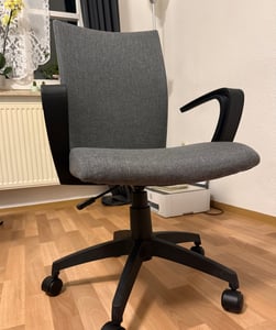 Sedia da ufficio Sedia girevole Sedia da scrivania Grigio W-157A/8176 Foto del cliente 1