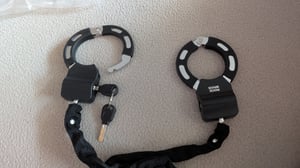 ROCKBROS E Scooter Schloss Handschellenschloss 59,5 cm Leichtes Fahrradschloss für Roller & Fahrrad Schwarz Kunden-Foto 2