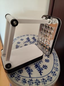 Schreibtischlampe LED Designer SMD Faltbare Tischlampe Schreibtischleuchte 5W Einstellbarer Lichtintensität Dimmbare Lampe Bürolampe Weiß Retoo Kunden-Foto 4