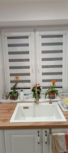 Miscelatore verticale di design per lavello con bocca a L Ottone anticato Foto del cliente 1