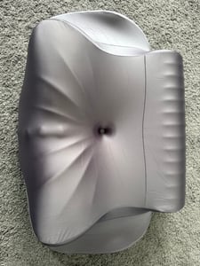 Cuscino cervicale NicePlus in memory foam, effetto rinfrescante, 62 x 35 cm, colore blu Foto del cliente 6
