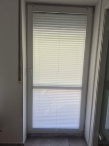 Plissee Klemmfix ohne Bohren 80x200cm Weiß Sonnenschutzrollo Verspannt Blickdicht Lichtschutz Faltrollo Jalousie Rollos für Fenster und Tür Kunden-Foto 1