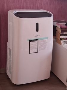 COSTWAY 5in1 Klimaanlage 16000BTU/4,7kW für 117m³,  Klimagerät mobil 56dB Entfeuchter, Heizlüfter 3,3kW, inkl. Schlafmodus, 24H Timer, Fernbedienung & App, Abluftschlauch, 16-32℃ Kunden-Foto 1