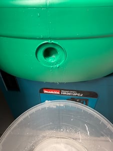 Weithalsfass Futtertonne Fasssilage Regen Fass Gepäcktonne 80 Liter mit Deckel grün Kunden-Foto 4