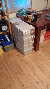 Rekord Braunkohlebriketts in Papierverpackung 10kg x 90 Paket 900kg Palette Kunden-Foto 2