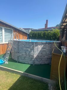Aufstellpool Marimex Florida Pool 3,66x1,22 m ohne Zubehör - Steinoptik Kunden-Foto 2