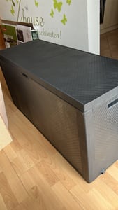 Keter 249384, Aufbewahrungsbox, Hellgrau, Rechteckig, Harz, Einfarbig, Rattan Kunden-Foto 1