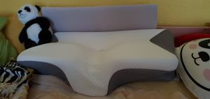 Nackenkissen Kopfkissen Ergonomisches Orthopädisches Kissen für Kopf-, Nacken- & Rückenkomfort Schlafkissen Memory Foam Kissen Schwarz YaLiva_Decor® Kunden-Foto 11