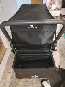 KESSER® Bollerwagen faltbar GT9000 Handwagen mit Dach | Transportwagen max. belastbar bis 150kg mit Hartgummi-Räder & Feststellbremsen (Vorne & Hinten) | Inkl. Abdeckung, Wetter & Sichtschutz Kunden-Foto 4