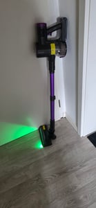Lubluelu Akku-Staubsauger P4, 45000Pa Kabelloser Staubsauger mit Anti-Haar-Verwicklungsbürste & Grüner Beleuchtung, Für Tierhaare, Teppiche und Hartbö Kunden-Foto 1