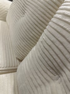 VASAGLE Modulares Sofa, Ecksofa mit Liege links, 244 cm breit, vakuumverpackt, keine Montage erforderlich, weiß Kunden-Foto 3