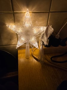 LED vianočná Hviezda na stromček 10 LED Fotografia od zákazníka č. 1