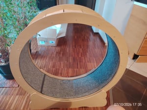 SucceBuy ruota da corsa per gatti, grande tapis roulant per gatti da interno, 90 cm Foto del cliente 1
