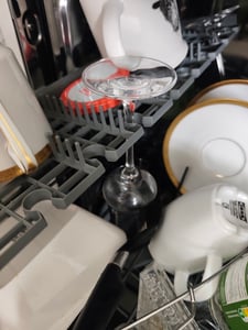 Gorenje GV583C10, W pełni wbudowany, Wąski (45 cm), Biały, Dotyk, 3 kosz., Kosz Zdjęcie produktu od klienta nr 2