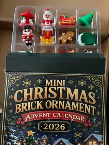 Calendrier de l'Avent miniature de Noël, 24 jours (coffret de 2 pièces) Photo du client 1