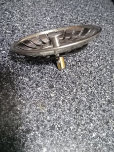 Spülbeckenstöpsel Siebkorb Ablaufstopfen Metall Universal 75 mm Küchenspüle Edelstahl Silber Kunden-Foto 1
