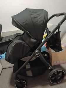 4Baby | Kinderwagen - Kombikinderwagen 2in1 - Blau - Aluminiumrahmen - gefederte Räder - wendbarer Sitz, Einhand-Faltmechanismus, UPF 50+, Cosmo Kunden-Foto 4