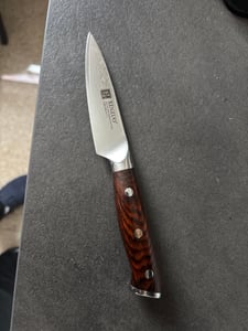 XinZuo - Damast-Hackbeil (chinesisches Kochmesser) - B13R Yu series Kunden-Foto 1