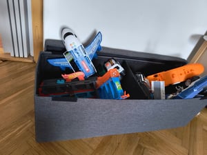 Blumtal Sitzbank mit Stauraum + extra Box - Truhenbank mit Stauraum 76x38x38 cm - Sitztruhe mit Stauraum Anthrazit Kunden-Foto 1