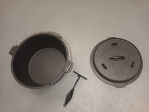 Lavur BUFFALO BBQ Dutch Oven 7,5 L pré-cuit, cocotte en fonte Photo du client 3