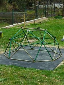 Kletterkuppel für Kinder, Outdoor, Klettergerüst Garten bis 350 kg, Kletterleiter 3 m Durchmesser Kunden-Foto 2
