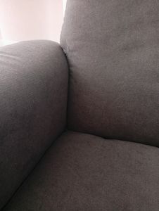 HOMCOM Relaxsessel mit Hocker, Gepolstert Fernsehsessel mit Liegefunktion, Liegesessel mit Samtoptik, bis150 kg belastbar, für Wohnzimmer, Schlafzimmer, Dunkelgrau Kunden-Foto 1