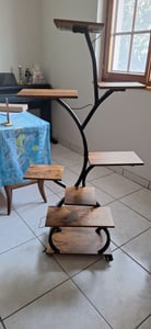 LEADZM Blumenständer mit Wachstumslicht, 8 Ebenen Blumentreppen, 4 Räder，122cm/126.5cm Hoch Pflanzenständer Metall Blumenregal für Indoor Balkon,Weiß Kunden-Foto 18