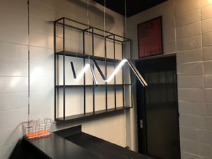 Ailiebe Design® LED Pendelleuchte Dimmbar mit Fernbedienung moderne Esstischlampe Deckenleuchte L:90cm Abhängung 40-120cm verstellbar 42w 2800lm mit Memory Funktion Kunden-Foto 3
