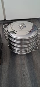 Mantowarka Dampfkocher Ø28 cm Dampfgarer 6 Tlg Induktion Kunden-Foto 2