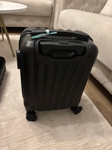 FCH 5er Koffer Set Hartschalenkoffer Koffer Trolley Reisekoffer Kofferset xl mit Bordgepäck als Handgepäck Suitcase 5 teilig Rollkoffer，Kosmetikkoffer Kunden-Foto 7