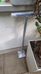 Betonstampfer 9,5kg Handstampfer Erdstampfer Bodenverdichter 15x15cm- T-Griff Stampfer *G* Kunden-Foto 1