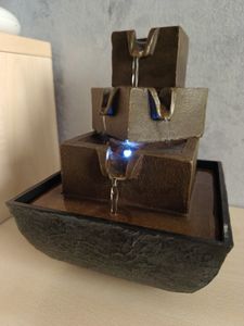 vidaXL Zimmerbrunnen mit LED Polyresin Kunden-Foto 1