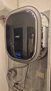 Daewoo DY-BGX09 Mini wasmachine, 2,5 kg, geschikt voor wandmontage, ideaal voor campers, boten, huizen, tiny houses Klantenfoto 1