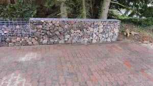SONGMICS Drahtkorb Gabionen, 100 x 80 x 30 cm, Metall-Steinkörbe, 1er Set Kunden-Foto 1