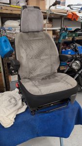 Autositzbezüge Universal Schonbezüge Sitzauflage PKW Schonbezug 1+1 Vorne Grau Kunden-Foto 1